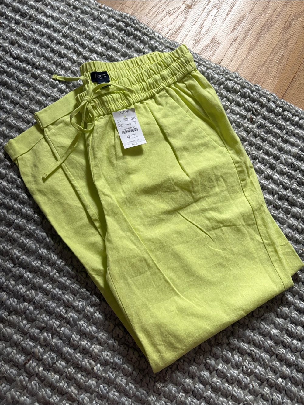 J Crew Factory linen/cotton cropped pants, 6